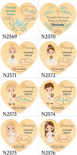 Podziękowania dla gości KOMUNIA na CHRZEST I ROCZEK URODZINY magnes 10 na Arena.pl