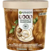 Farba do włosów blond, jasny brąz Garnier Good 7.43 kurkuma miedź