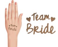 Zestaw tatuaży na Wieczór Panieński, złote