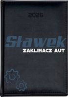 KALENDARZ A5 2026 DZIENNY terminarz z nadrukiem MECHANIK + IMIĘ PREZENT