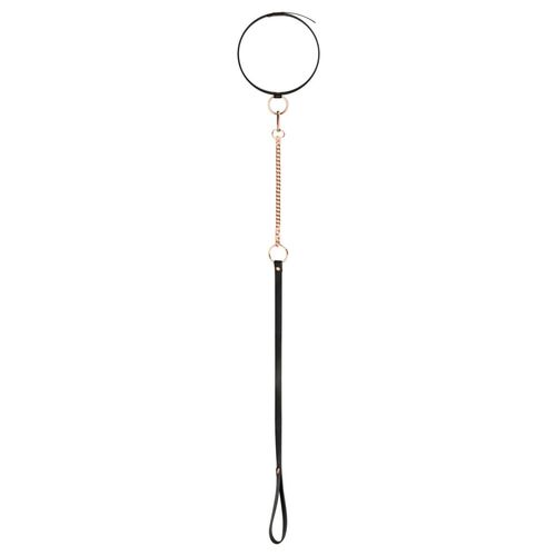 rosy gold - collar with leash - black na Arena.pl