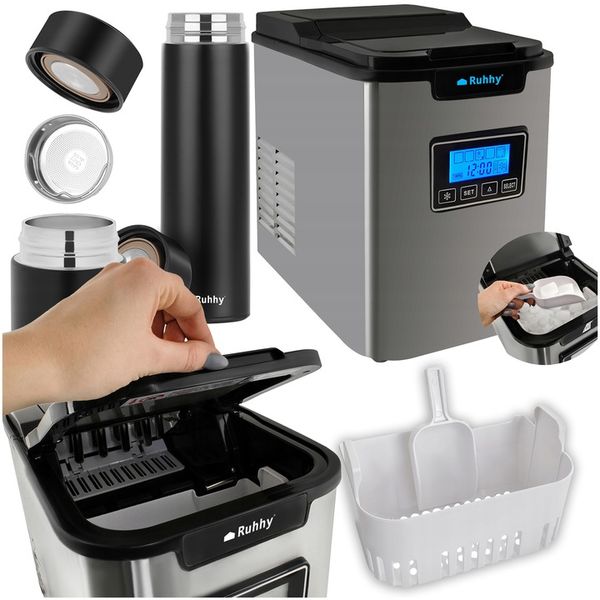 KOSTKARKA DO LODU MASZYNA DO KOSTEK DYSTRYBUTOR SZUFELKA KUBEK TERMICZNY zdjęcie 1