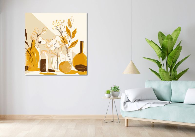 Obraz 100x100cm Słoneczny Odcień zdjęcie 2