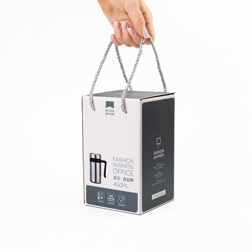 Kubek Termiczny Termos Srebrny Podwójne Ścianki Duży 450Ml Na Kawę Herbatę na Arena.pl