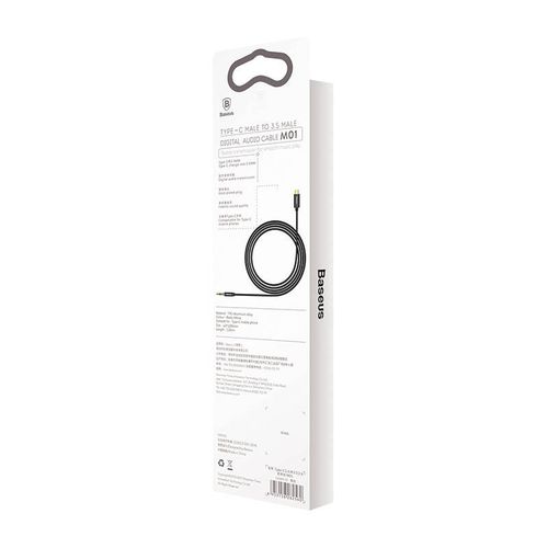 kabel audio usb-c do mini jack 3,5mm baseus yiven 1.2m (czarny) na Arena.pl