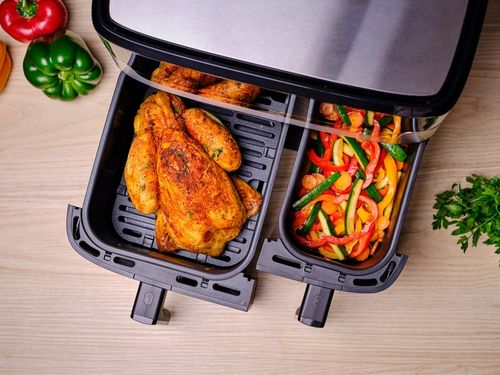 Frytkownica beztłuszczowa Tefal Grill EY905D 8.3l dwukomorowa Air na Arena.pl