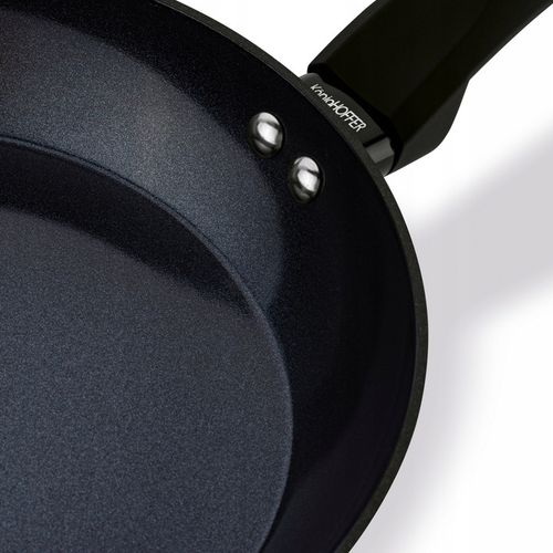 PATELNIA Indukcja CERAMICZNA DUŻA Gaz SOLIDNA Konighoffer Triste Black 28cm na Arena.pl