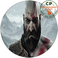 Opłatek waflowy na tort - God Of War
