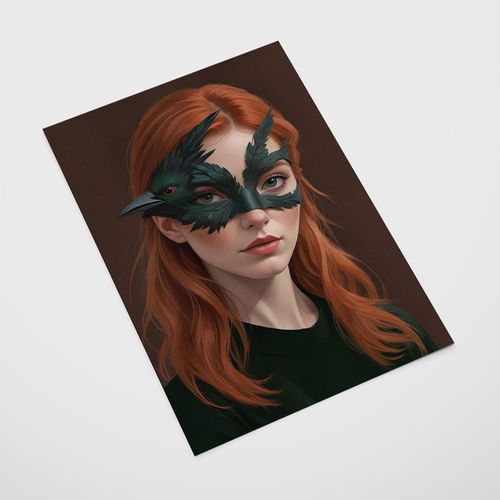Plakat portret maska ptak 61x91 cm na Arena.pl