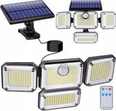 LAMPA SOLARNA LED 4w1 ZEWNĘTRZNA ULICZNA CZUJNIK RUCHU ZMIERZCHU +