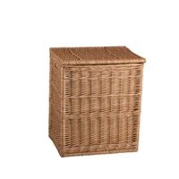 Kosz na bieliznę wiklinowy z obszyciem kosz` do łazienki na pranie obszyty 44x34 H52 cm