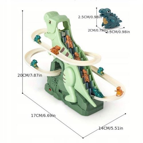ZABAWKA WSPINAJĄCE SIĘ DINOZAURY ZJEŻDŻALNIA INTERAKTYWNA DINO TOR 2w1 na Arena.pl