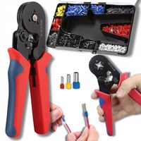 ZACISKARKA PRASKA DO KONEKTORÓW Szczypce PRZEWODÓW KABLI 1200szt 0,25-10mm