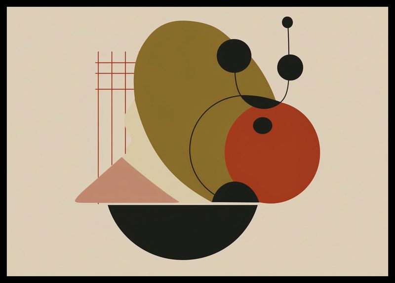 Plakat 59,4x42cm Geometryczny Balans zdjęcie 2