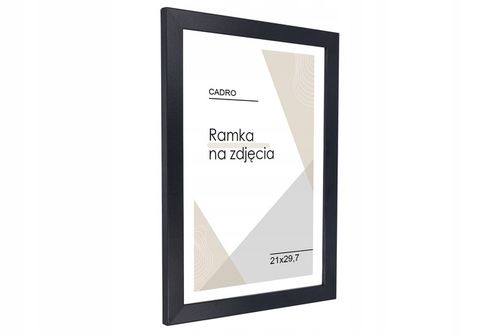 Ramka A3 ramki na zdjęcia 29,7x42 cm czarna rama MDF na ścianę CADRO na Arena.pl
