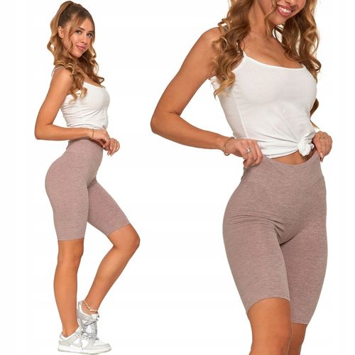 Moraj Mocno Kryjące Legginsy Kolarki Wysoki Stan beżowe 850-018 L/XL na Arena.pl