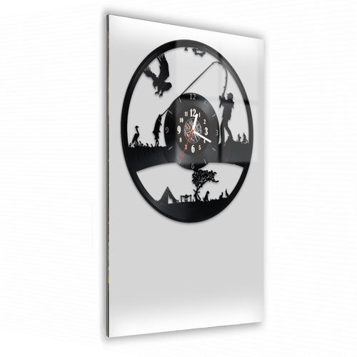 Zegar Ścienny z płyty winylowej na lustrze HOBBY 23 wzory 29x59cm na Arena.pl