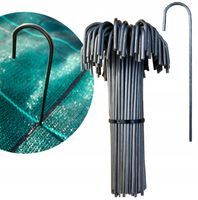 MOCNE METALOWE SZPILKI KOŁKI KOTWY 100szt DO AGROTKANINY AGROWŁÓKNINY