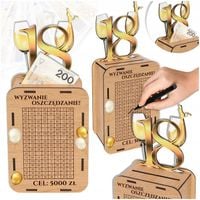 ŚMIESZNY PREZENT NA OSIEMNASTKĘ 18 URODZINY PAMIĄTKA SKARBONKA WYKREŚLANA