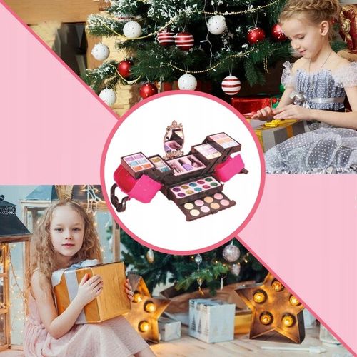 ZESTAW KOSMETYKÓW DO MAKIJAŻU I PAZNOKCI KUFEREK MAKE UP PREZENT DLA DZIECI na Arena.pl