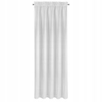 Firana gotowa na taśmie SIBEL 140x270 Eurofirany biało/srebrna