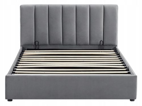 Łóżko 120x200 tapicerowane z zagłówkiem i stelażem MONTREAL VELVET na Arena.pl