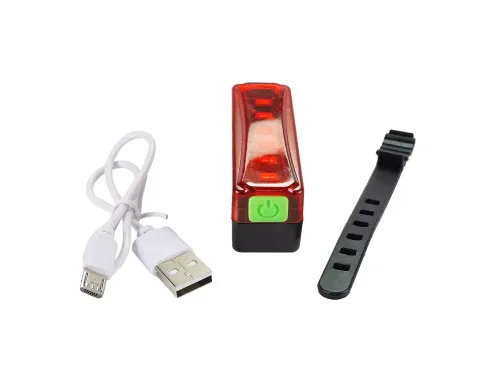 Tylna lampka rowerowa oświetlenie led usb roweru na Arena.pl