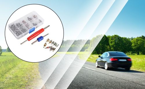 RDZEŃ KLIMATYZACJI R134A 102 ZESTAW 11RODZAJÓW Z KLUCZEM na Arena.pl
