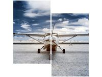 60X60CM SAMOLOT ŚMIGŁOWY DWU OBRAZ ŚCIAN