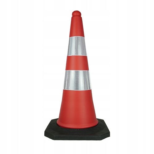 Pachołek Drogowy Twardy Stabilny Ostrzegawczy Guma Elementy ODBLASKOWE 75cm na Arena.pl