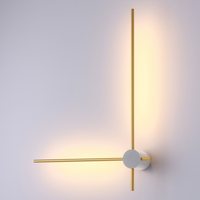 Designerski kinkiet Wand 646901125 Elkim LED 12W 3000K złoty biały
