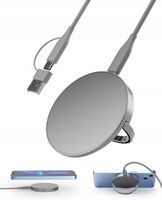 2 x SZYBKA ŁADOWARKA INDUKCYJNA Qi 15W + KABEL USB C