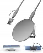 2 x SZYBKA ŁADOWARKA INDUKCYJNA Qi 15W + KABEL USB C