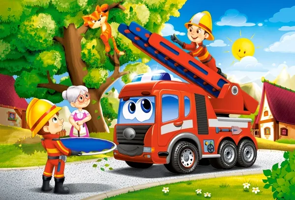 Puzzle maxi 40 elementów. Strażacy na ratunek zdjęcie 2