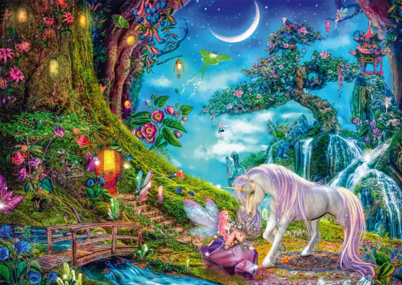 Puzzle Schmidt Spiele Schmidt 1000 elementów - Puzzle PQ Jednorożec zdjęcie 2