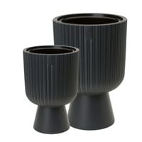 2x Doniczka okrągła Keli Mika 30 i 40 Donica na nóżce Kwietnik