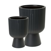 2x Doniczka okrągła Keli Mika 30 i 40 Donica na nóżce Kwietnik