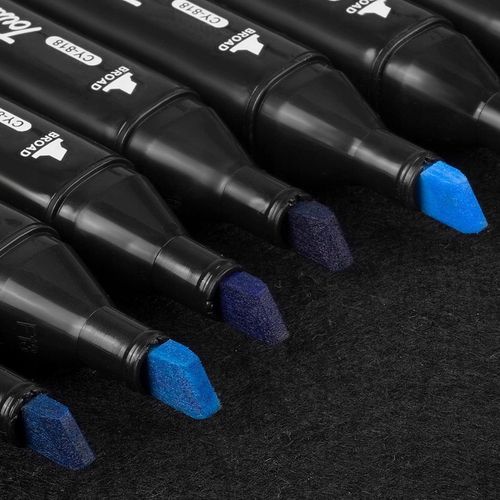 MARKERY ALKOHOLOWE FLAMASTRY MAZAKI PISAKI DWUSTRONNE ZESTAW 80 SZT + TORBA na Arena.pl