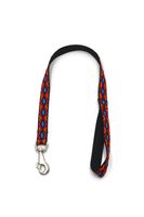 A-476 PEJCZ, KRÓTKA SMYCZ DLA PSA TAŚMA ROMB 25mm/80cm Kolor - Czarny