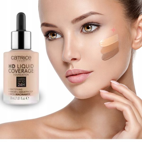 CATRICE HD Liquid Coverage podkład 030 Sand Beige CATRICE podkład zdjęcie 1