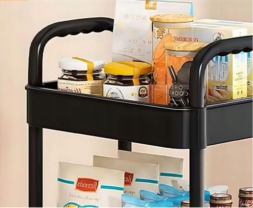 SZAFKA MOBILNA NA KÓŁKACH PÓŁKA REGAŁ 4 POZIOMY BLOKADA KÓŁEK na Arena.pl