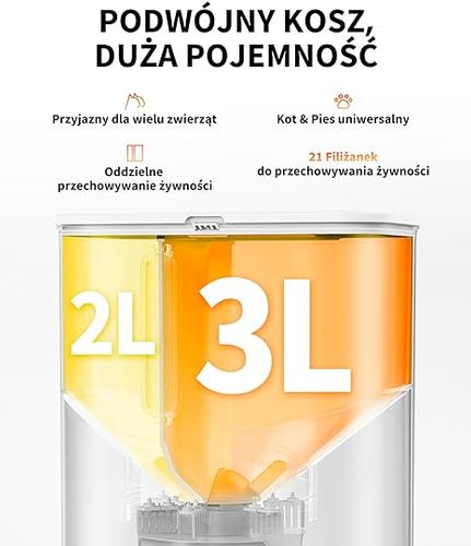 Podajnik do Karmy Automatyczny z Kamerą 1080P HD 5 litrów na Arena.pl