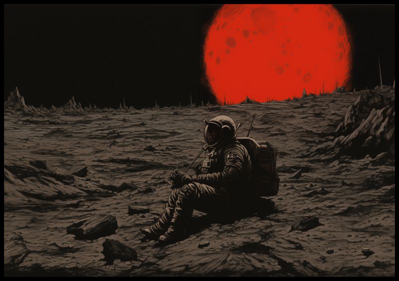 Plakat 100x70cm Samotność w Kosmosie zdjęcie 2