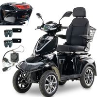 Skuter elektryczny, pojazd inwalidzki SHINO QUADRO G4 GEL +DODATKI -czarny