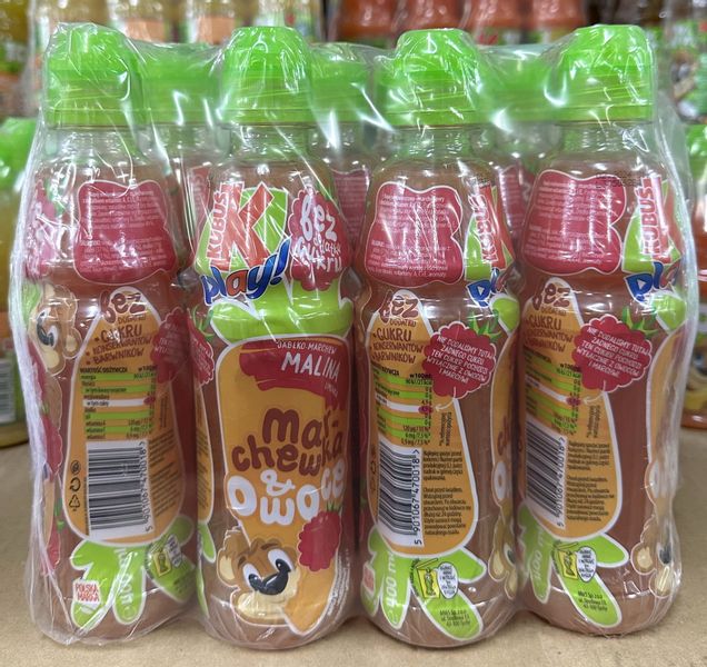 Kubuś Play malina-jabłko 400ml - karton zdjęcie 1
