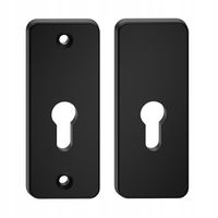 SZYLD GÓRNY KRÓTKI DO KLAMKI ATLAS NA WKŁADKĘ CZARNY RC2