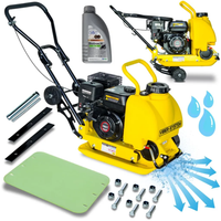 Zagęszczarka do gruntu 90KG płytowa Zraszacz Guma Koła Transportowe Olej