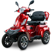 Skuter elektryczny czterokołowy BILI BIKE SHINO QUADRO LIT czerwony