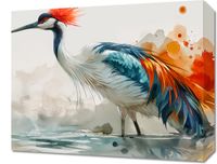 Obraz 50x40cm Żuraw w Akwareli