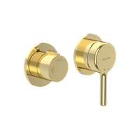 PI Bateria wannowo-prysznicowa podtynkowa, złoty połysk